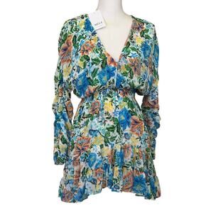 Misa LA Chiara dress, Oasis Floral, NWT, XS, bloomcore, artsy, flowy, bohemian